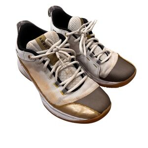 Under Armour Curry 3Z7 Basketball Shoes White Gold Gum 3024764-106‎ Mens 8.5